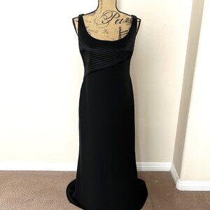 Badgley Mischka Black Evening Gown Vintage 1990's